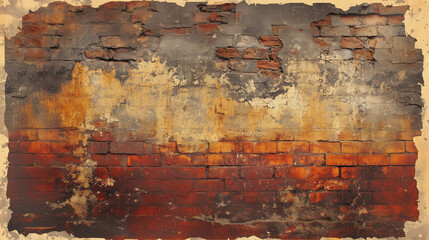Obraz premium Backgrounds Old Brick Wall Rustic Weathered Appearance Background
