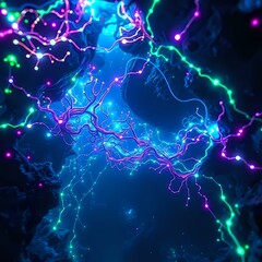 Celestial Night Sky with Intriguing Star Constellations | 1:1 Aspect Ratio