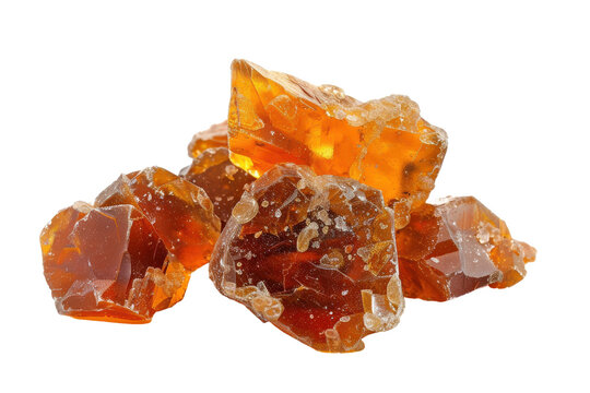 Fresh Guggul Resin Isolated on Transparent Background