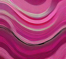 Fototapeta premium Pink Glowing lines neon banner background Illumination lines Neon light background Feeling.Digital particles rainbow colors.light effect cold yellow red Background.generative ai