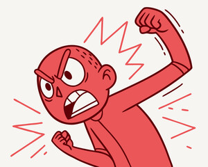 angry person illustration