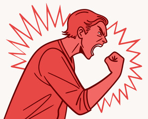 angry person illustration