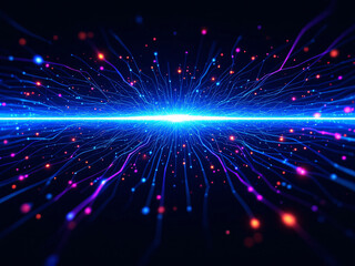 Naklejka premium Network, Connectivity, Digital, Technology, Globe, Nodes, Lines, Dots, Spherical, Web, Internet, Data, Information, Global, Communication, Interconnected, Modern, Futuristic, Innovation, Progress, Adv