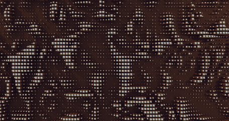 Abstract Geometric Pattern Dark Red Black and White Background With Cubes and Spheres