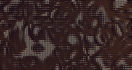 Abstract Geometric Pattern Dark Red Black and White Background With Cubes and Spheres