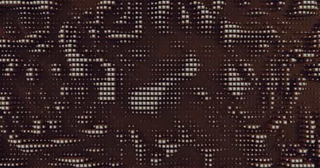 Abstract Geometric Pattern Dark Red Black and White Background With Cubes and Spheres