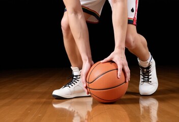 Naklejka premium basketball player in action