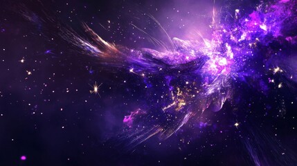 Fototapeta premium 2025 number design with fireworks and stars