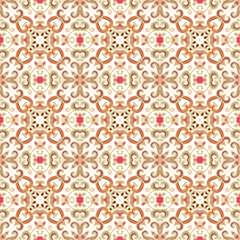  Seamless flourish laced ornament, ornamental texture, woven laced abstract pattern on white background