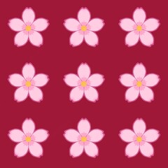 Fototapeta premium Cherry blossom illustration for stickers, profile advertisements, elements, ornaments and printing products