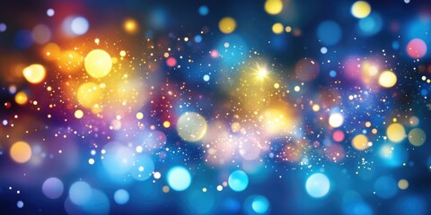 Obraz premium Vibrant Glitter Confetti in a Colorful Celebration Background