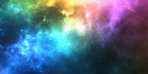 Naklejka premium Galactic Nebula Wallpaper