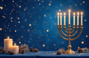 Hanukkah themed background