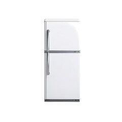 Modern White Refrigerator - Kitchen Appliance Stock Photo