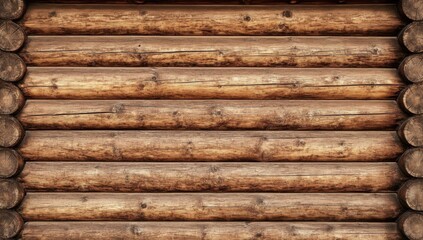 Obraz premium Textured Log Siding for Rustic Charm