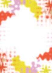 An abstract transparent psychedelic wavy vignette design element overlay.