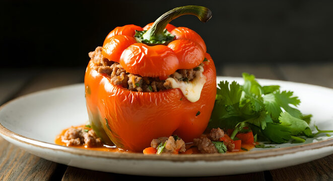 rocoto relleno stuffed red pepper
