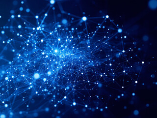 Network, Connectivity, Digital, Technology, Nodes, Lines, Dots, Blue, Glowing, Web, Internet, Data, Information, Communication, Links, Grid, Matrix, Cyberspace, Virtual, Online, Interconnected, Wires,