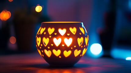 Glowing Rainbow Illustration with Hearts at Both Ends and Vibrant Colors