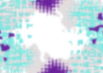 An abstract transparent psychedelic wavy vignette design element overlay.