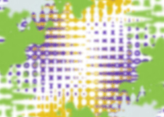 Obraz premium An abstract transparent psychedelic wavy vignette design element overlay.