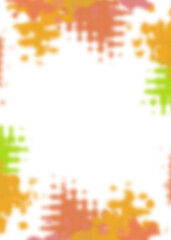 An abstract transparent psychedelic wavy vignette design element overlay.