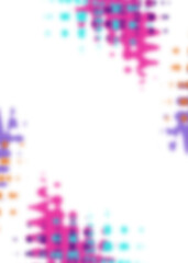 An abstract transparent psychedelic wavy vignette design element overlay.
