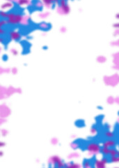 An abstract transparent psychedelic wavy vignette design element overlay.