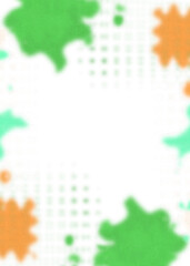 An abstract transparent psychedelic wavy vignette design element overlay.