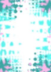 Obraz premium An abstract transparent psychedelic wavy vignette design element overlay.