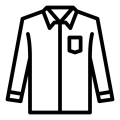 long-sleeved shirt icon with line style