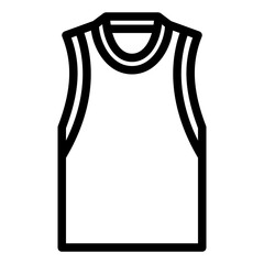 tanktop icon with line style