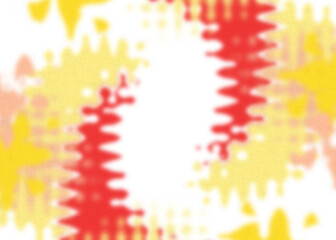 An abstract transparent psychedelic wavy vignette design element overlay.