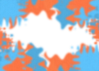 An abstract transparent psychedelic wavy vignette design element overlay.