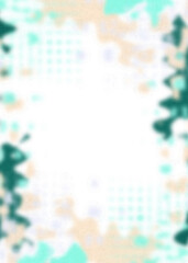 Obraz premium An abstract transparent psychedelic wavy vignette design element overlay.