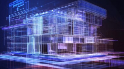 Fototapeta premium Collaboration between architects and engineers enhances intelligent construction.