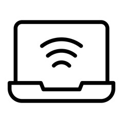 laptop Line Icon