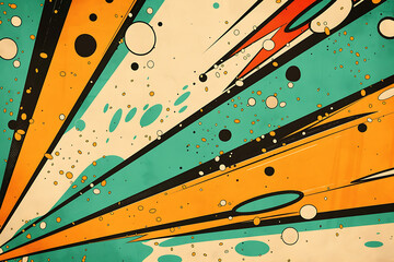 retro superhero comic art, create a retro comic-inspired design featuring superheroes in vibrant colors, classic outfits, and dynamic textures for a nostalgic silver age feel