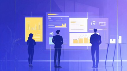 Concept Illustration for Project Management Focus 