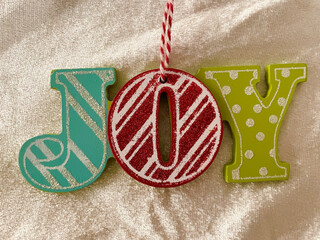 Joy christmas ornament 