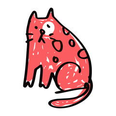 Red Cat Cartoon