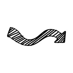 curly arrow to the right 