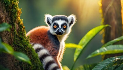 Fototapeta premium Lemur maki animal