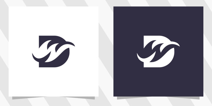 letter dw wd logo design