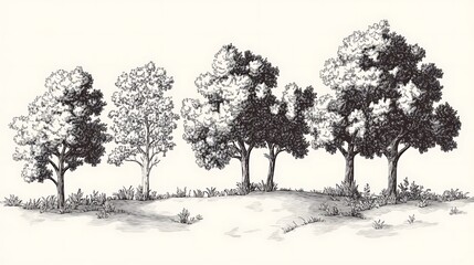 Fototapeta premium Nature and Environment Illustration Featuring Lush Landscapes, Wildlife, and Eco-Friendly Elements