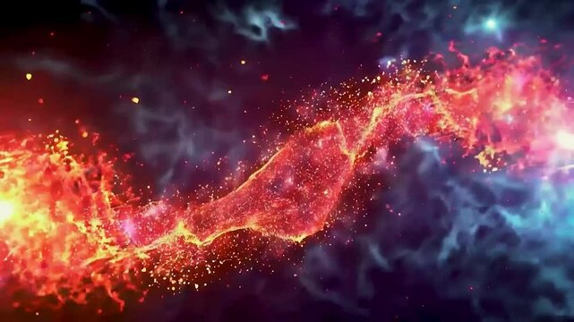 a red string of energy