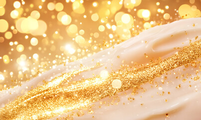 Luxury Anti-Aging Skincare, Innovative Cosmetic Designs Featuring Radiant Serums, Advanced Molecular Concepts, and Elegant Models