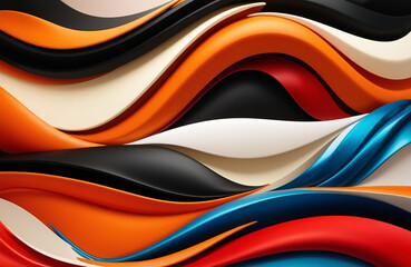 Abstract Background Curvy Waves