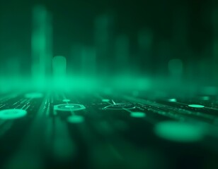 green business data background ia