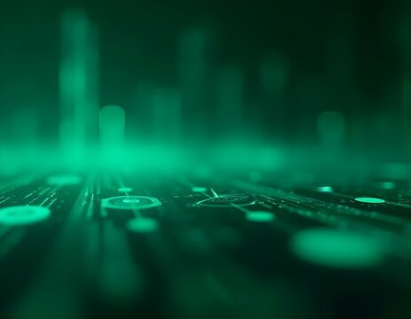 green business data background ia